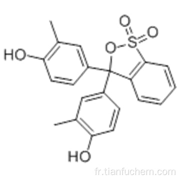 Phénol, 4,4 &#39;- (1,1-dioxido-3H-2,1-benzoxathiol-3-ylidène) bis [2-méthyl- CAS 1733-12-6